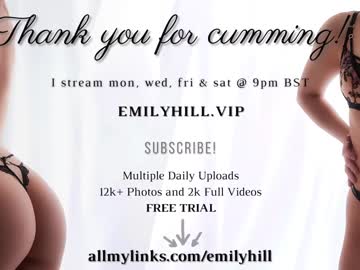 Бесплатный порно видеочат с девушкой Emily Hill
